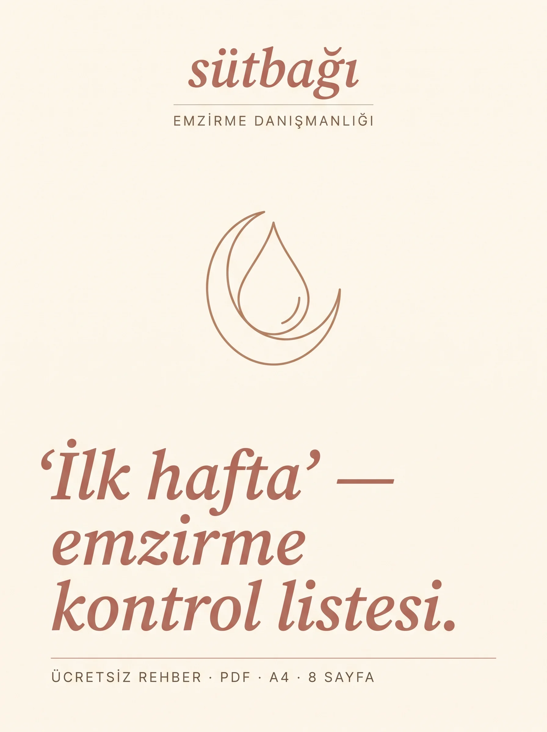 Sütbağı — İlk 40 gün anne destek rehberi PDF kapağı
